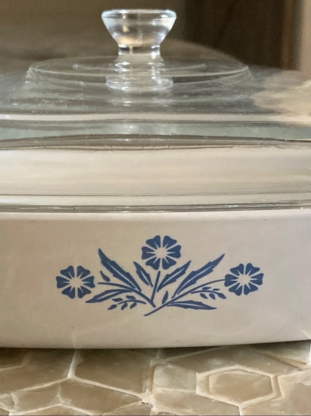 Vintage Corning Ware 10” Casserole Baking Dish With Lid P-10-B